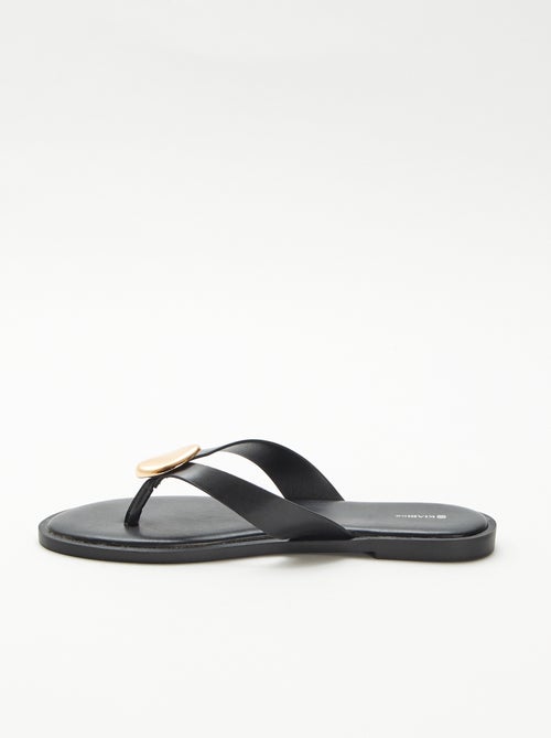 Chanclas de imitación con detalle metálico - Kiabi
