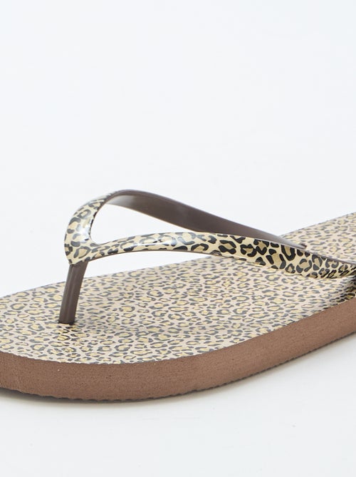 Chanclas de leopardo - Kiabi Chanclas de leopardo - Kiabi