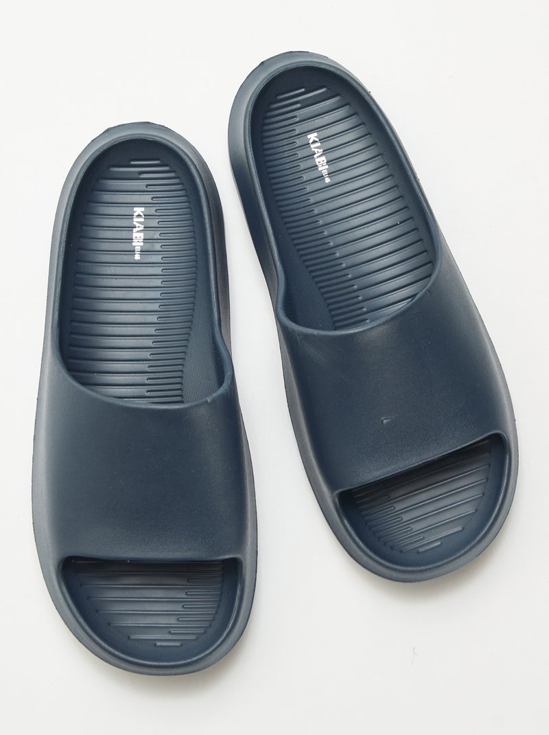 Chanclas de piscina con plataforma Azul - Kiabi