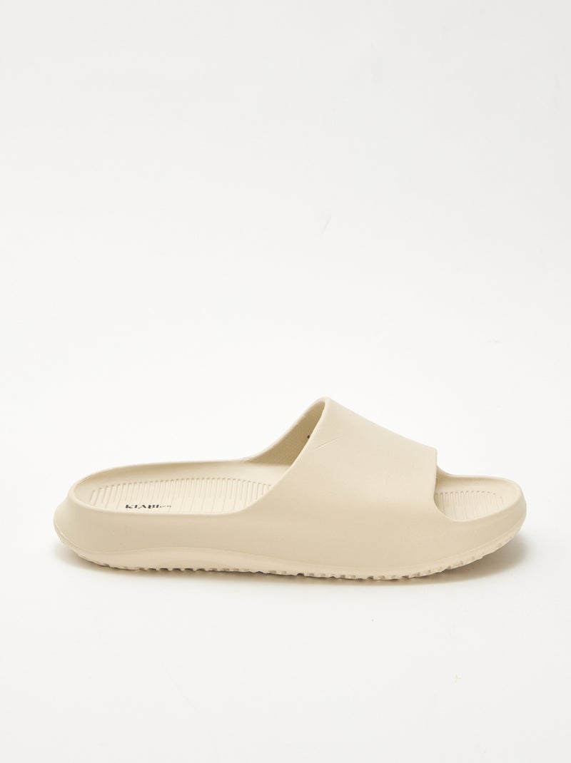 Chanclas de piscina con plataforma Blanco - Kiabi
