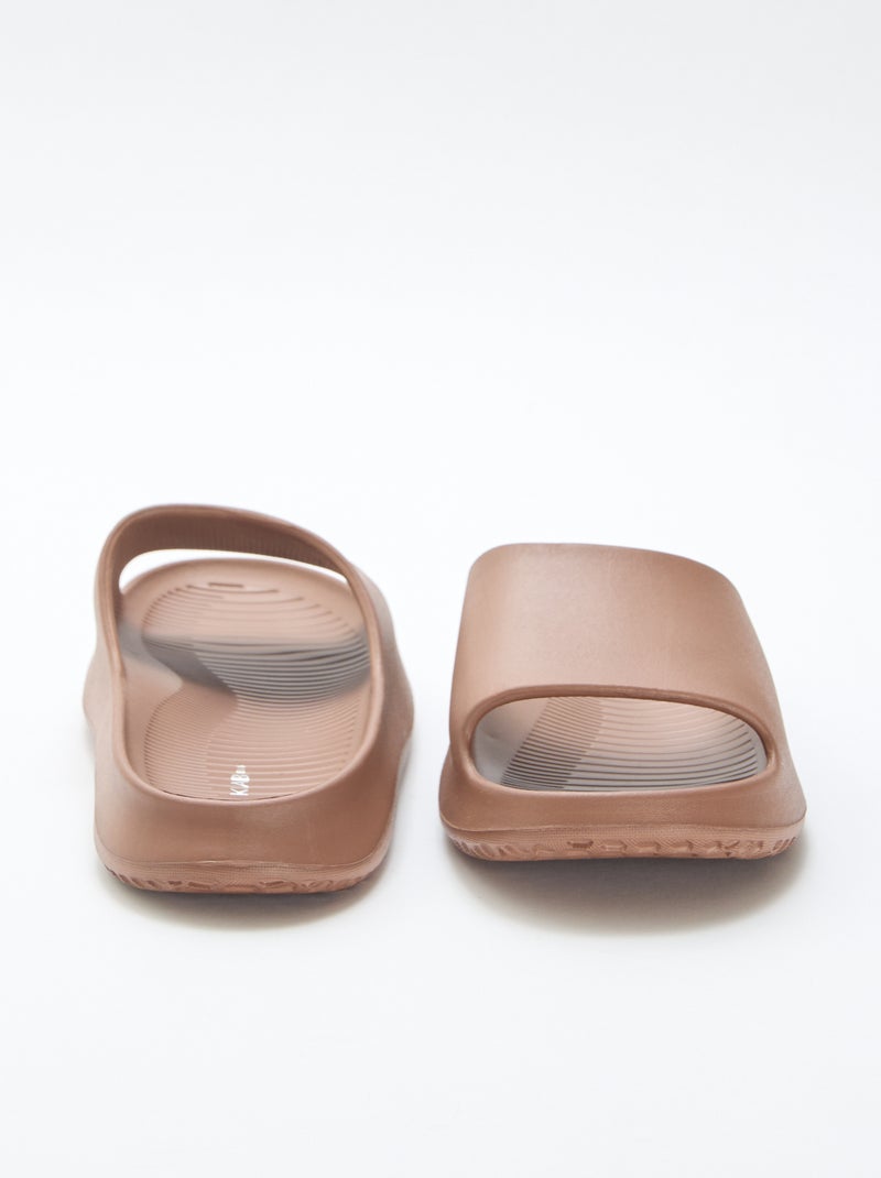 Chanclas de piscina con plataforma Marron - Kiabi