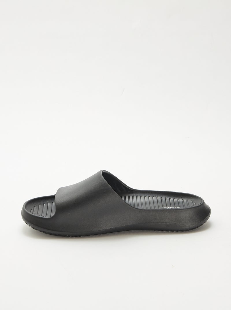 Chanclas de piscina con plataforma Negro - Kiabi