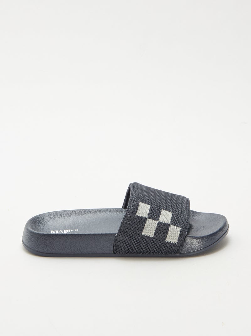 Chanclas de piscina con tira de malla Azul - Kiabi