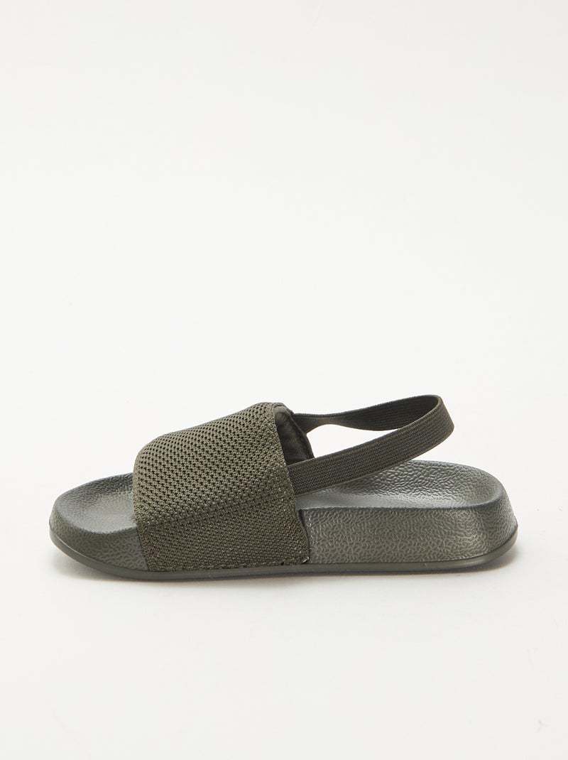 Chanclas de piscina elásticas Kaki - Kiabi