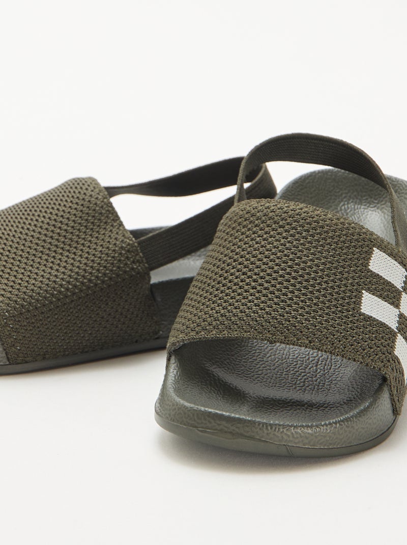 Chanclas de piscina elásticas Kaki - Kiabi