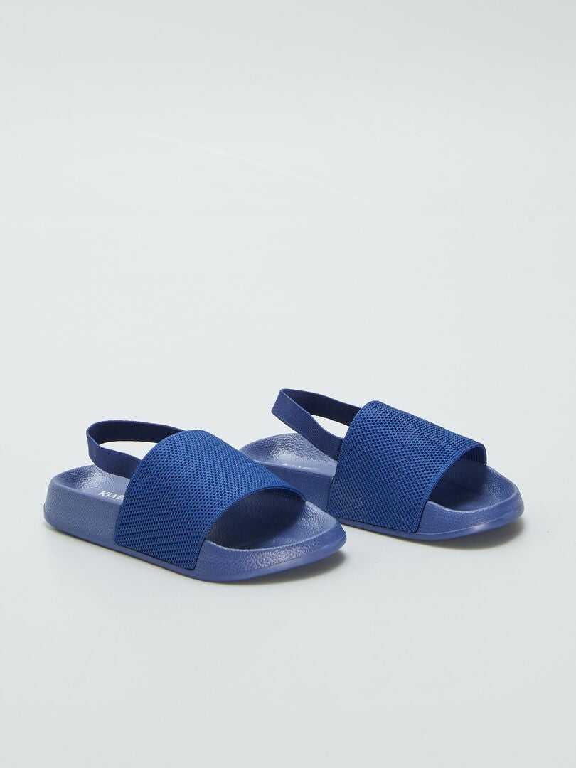 Chanclas de piscina lisas AZUL - Kiabi