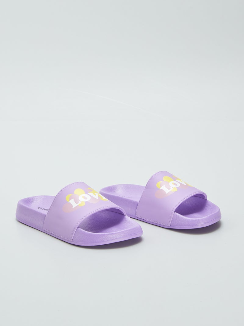 Chanclas de piscina Love PURPURA - Kiabi