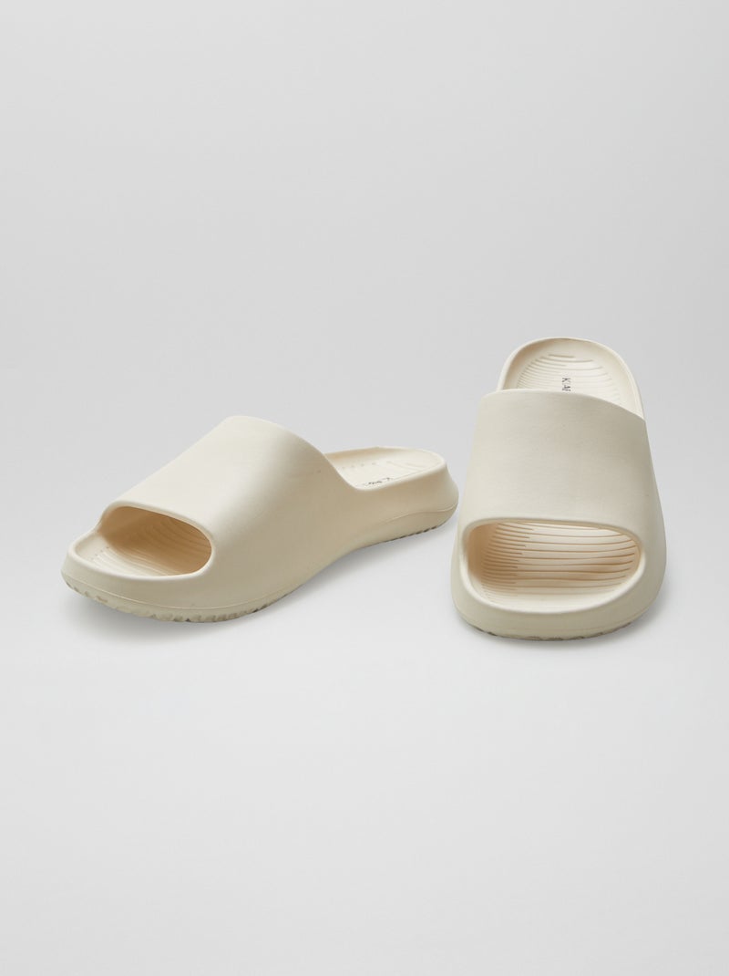 Chanclas de piscina monobloc BEIGE - Kiabi