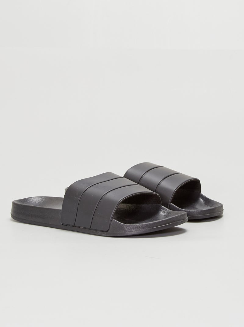 Chanclas de piscina Negro - Kiabi