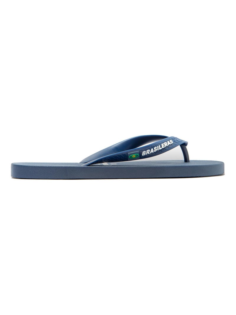 Chanclas de Playa Brasileras de Hombre con suela de goma Antideslizante Azul marino - Kiabi