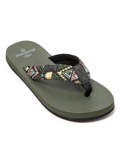 Chanclas de Playa Brasileras de Hombre con suela de goma Antideslizante - Kiabi