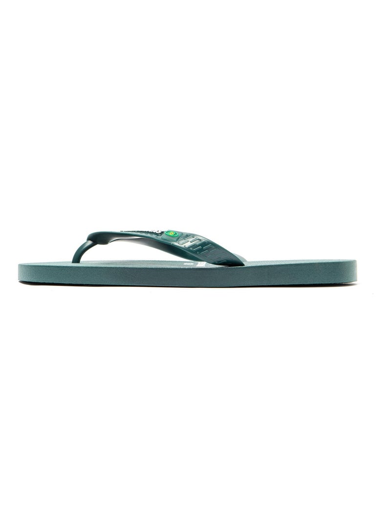 Chanclas de Playa Brasileras de Hombre con suela de goma Antideslizante Verde oscuro - Kiabi