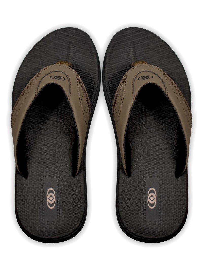 Chanclas de Playa Brasileras de Hombre Marrón - Kiabi