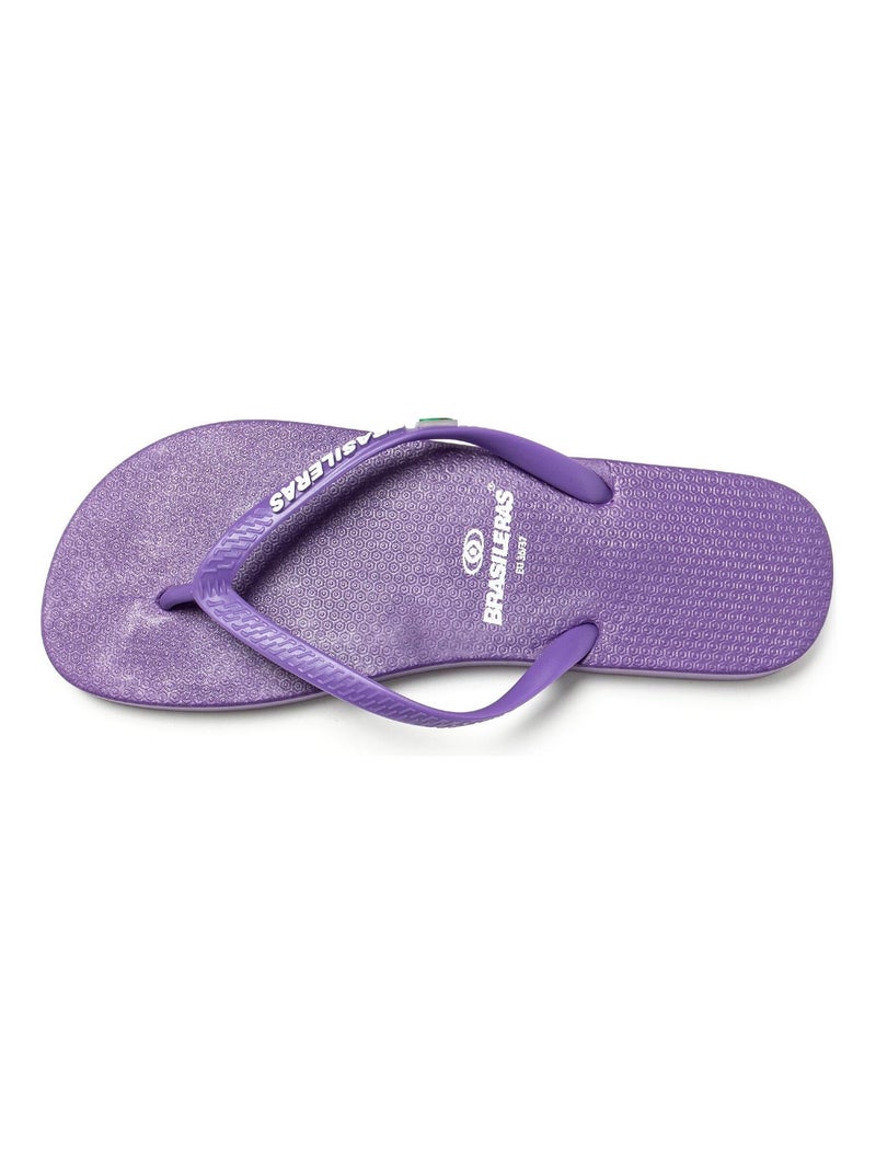 Chanclas de Playa Brasileras de Mujer con suela de goma Antideslizante Malva lila - Kiabi