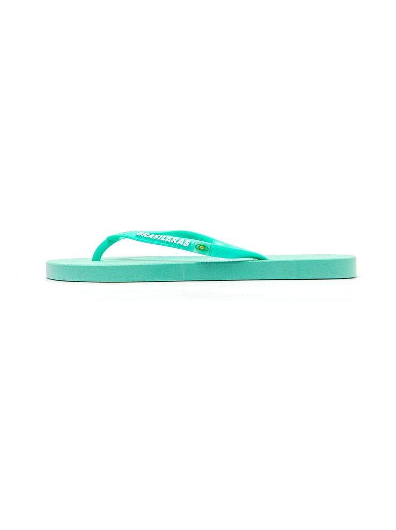 Chanclas de Playa Brasileras de Mujer con suela de goma Antideslizante Verde claro - Kiabi