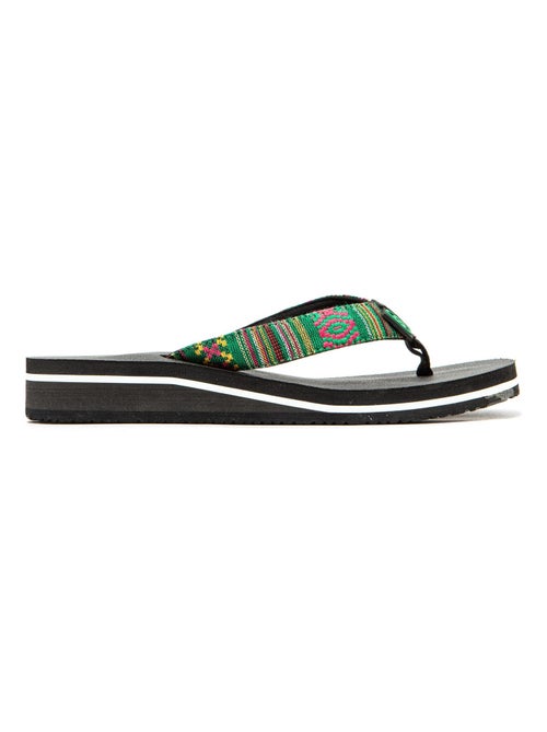 Chanclas de Playa Brasileras de Mujer con suela de goma Antideslizante - Kiabi