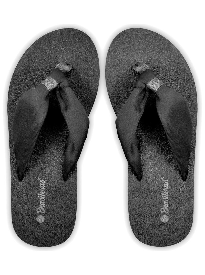 Chanclas de Playa Brasileras de Mujer Negro - Kiabi