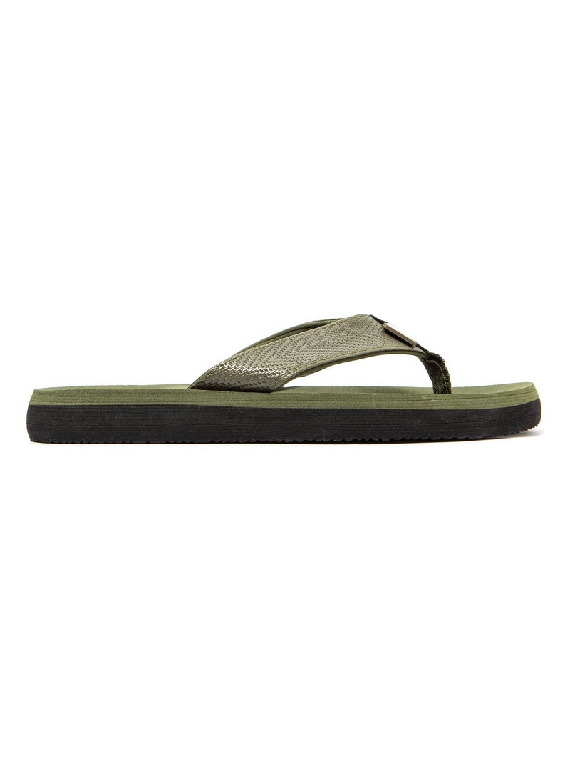 Chanclas de Playa Brasileras de Niños con suela de goma Antideslizante Verde oscuro - Kiabi