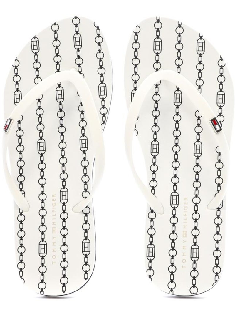 Chanclas de Playa con Tira Tommy Hilfiger para Mujer Blanco - Kiabi