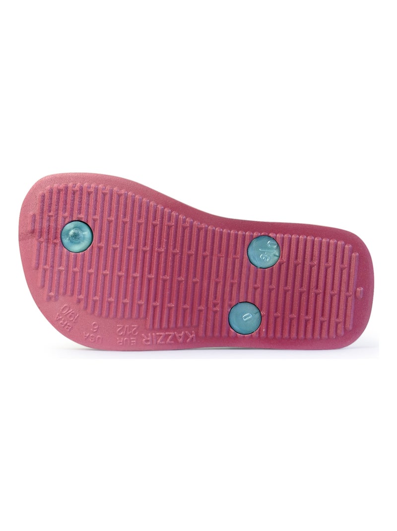 Chanclas de playa de bebes Brasileras con suela de goma Verde agua - Kiabi