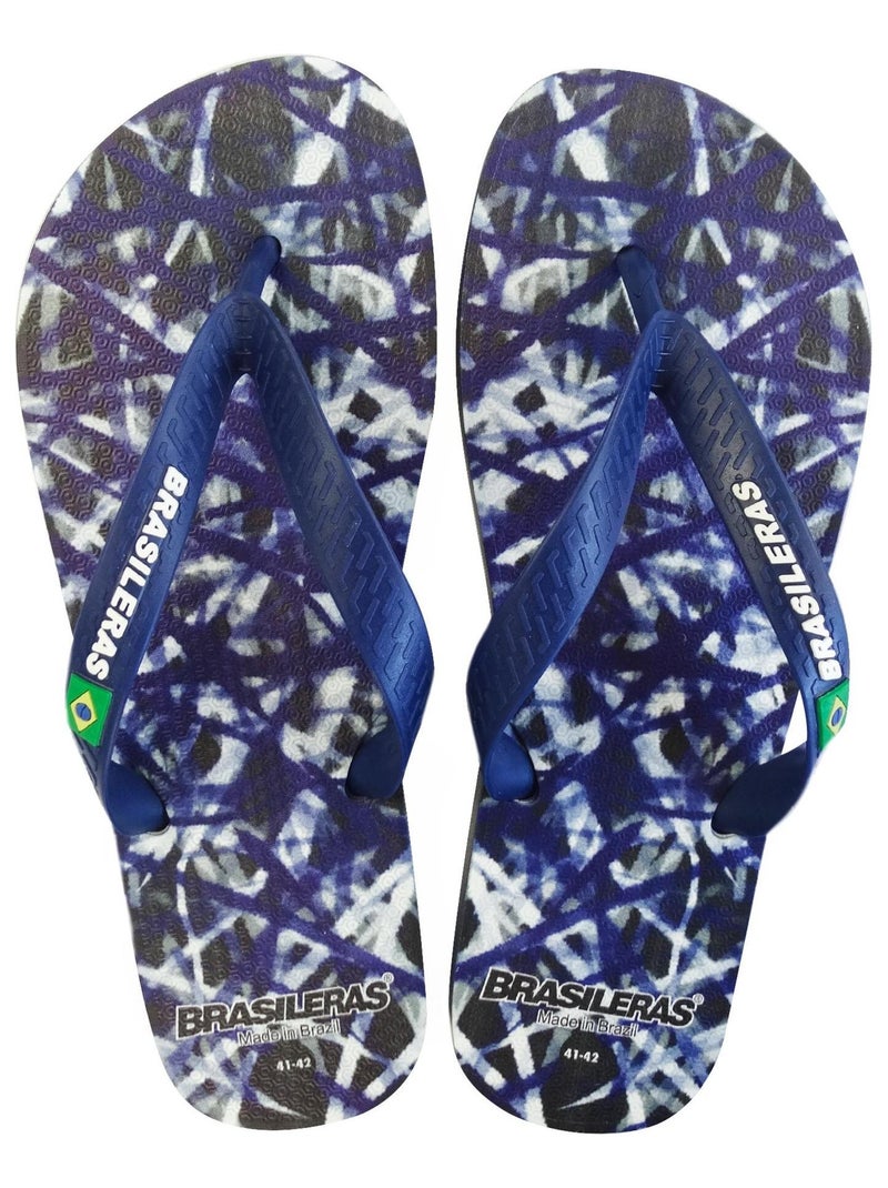 Chanclas de playa de hombre Brasileras con suela de goma Azul oscuro - Kiabi