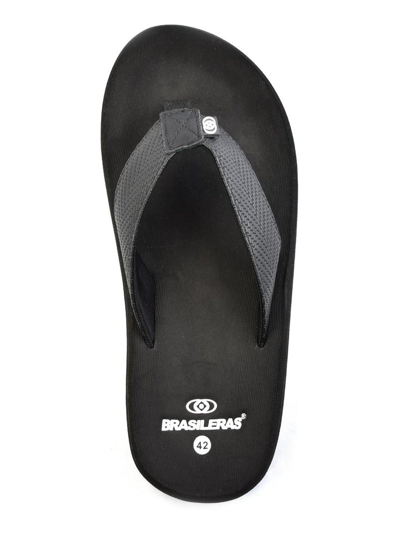Chanclas de playa de hombre Brasileras con suela de goma Negro - Kiabi