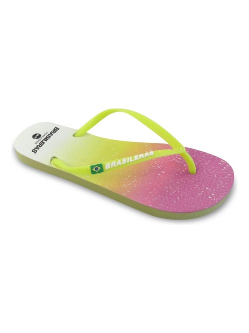 Chanclas de playa de mujer Brasileras con suela de goma - Kiabi