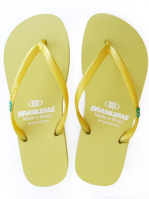 Chanclas de playa de mujer Brasileras con suela de goma - Kiabi