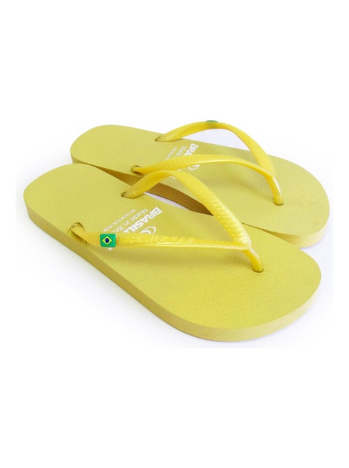 Chanclas de playa de mujer Brasileras con suela de goma - Kiabi
