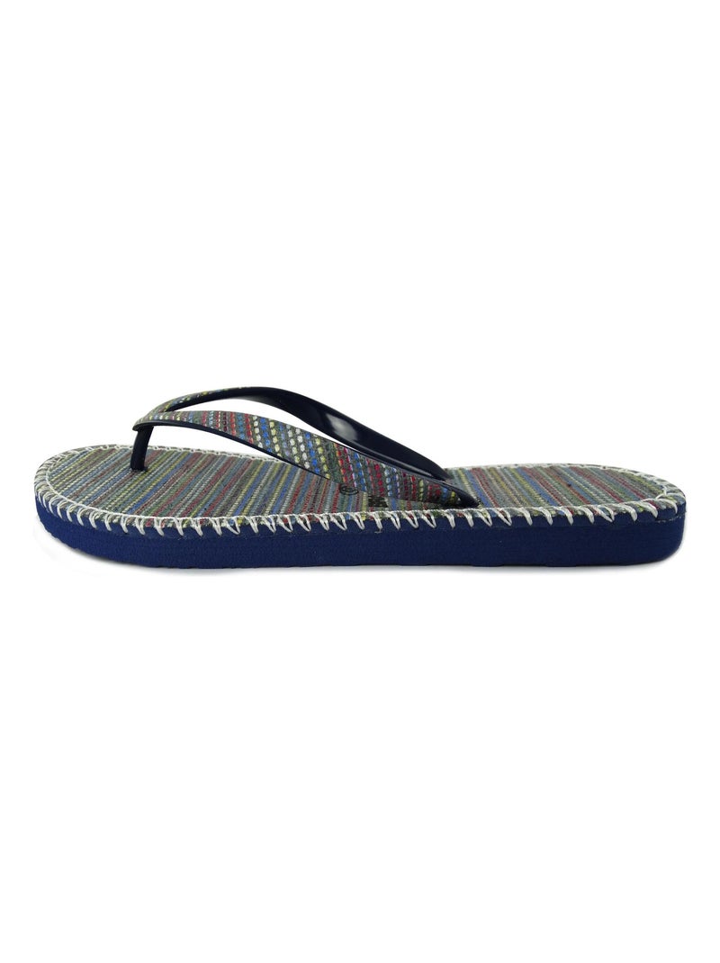 Chanclas de playa de mujer Brasileras con suela de goma Azul - Kiabi