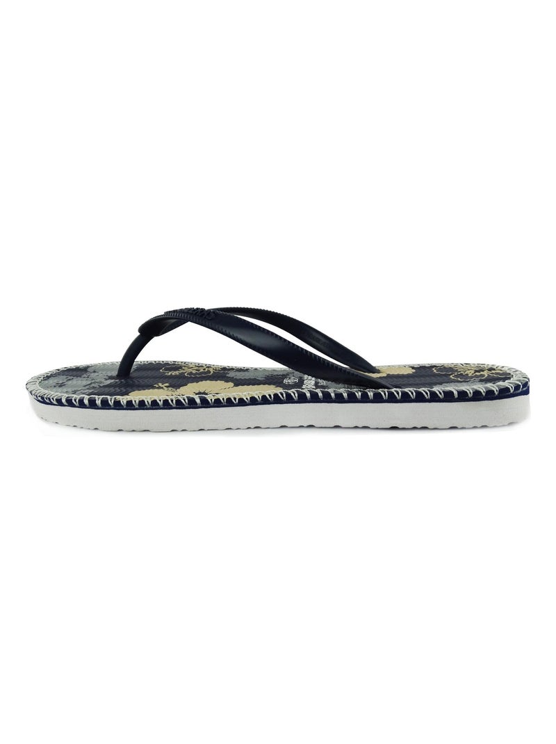 Chanclas de playa de mujer Brasileras con suela de goma Azul - Kiabi