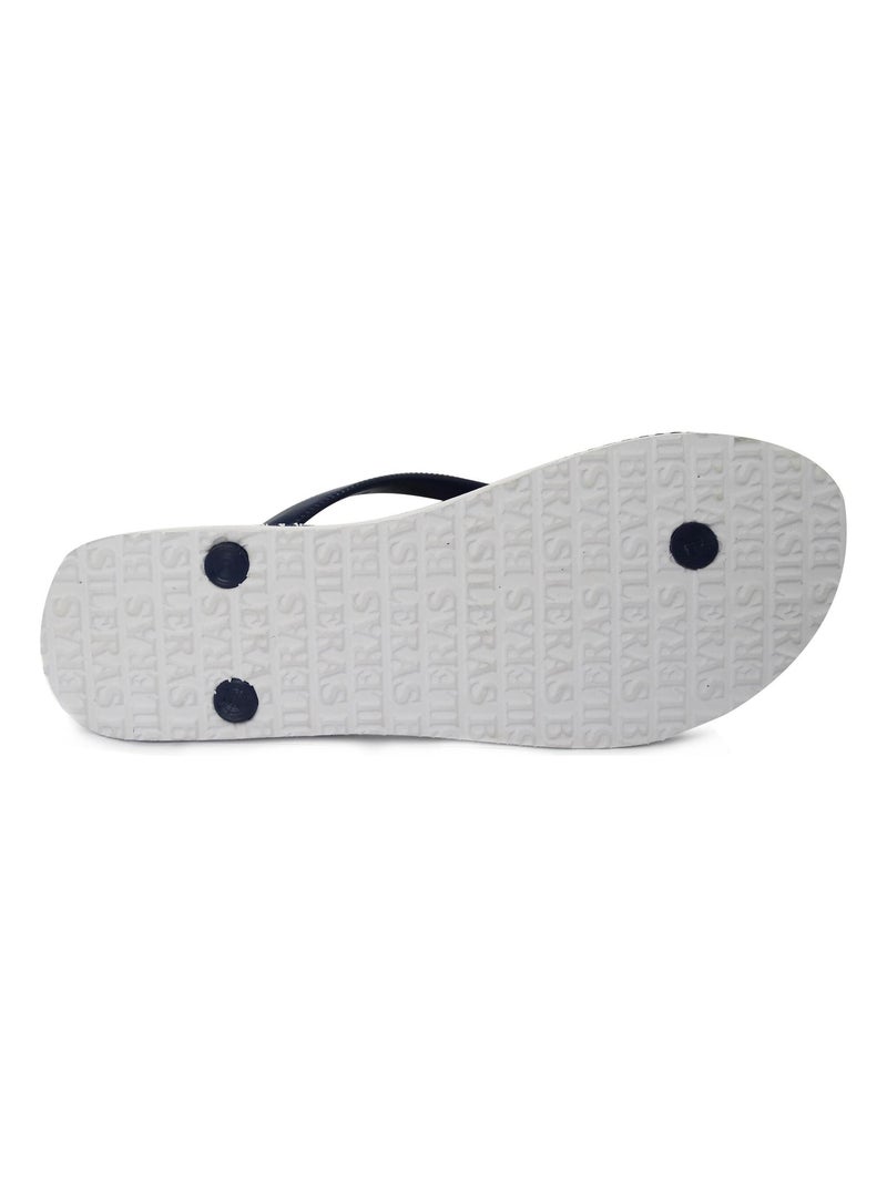 Chanclas de playa de mujer Brasileras con suela de goma Azul - Kiabi
