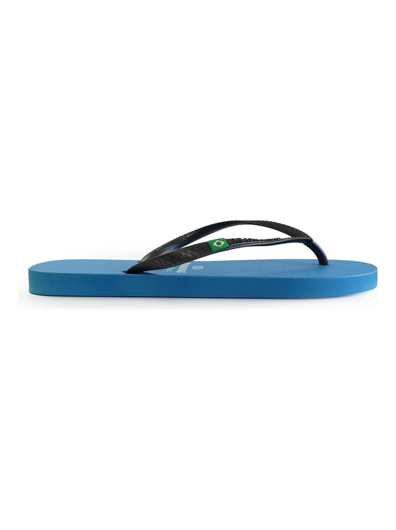 Chanclas de playa de mujer brasileras con suela de goma Azul Negro - Kiabi