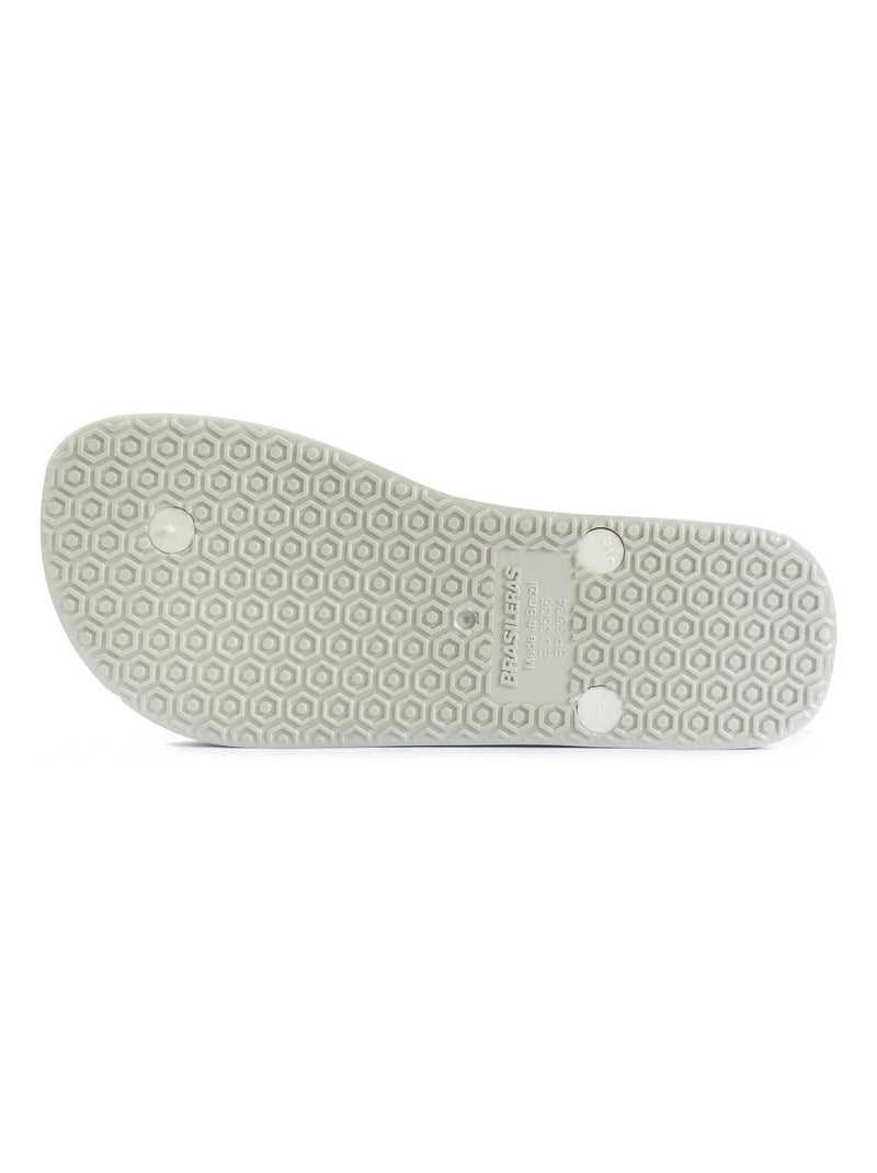 Chanclas de playa de mujer Brasileras con suela de goma Blanco - Kiabi