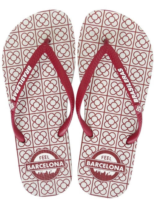 Chanclas de playa de mujer Brasileras con suela de goma - Kiabi