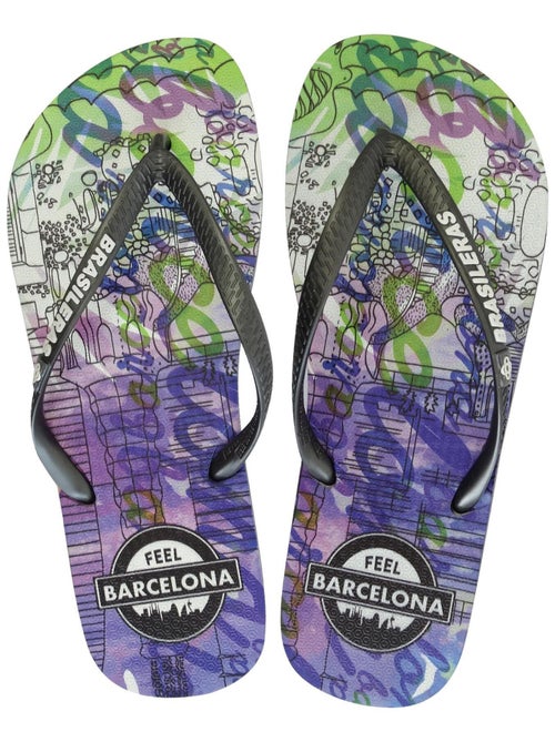 Chanclas de playa de mujer Brasileras con suela de goma - Kiabi