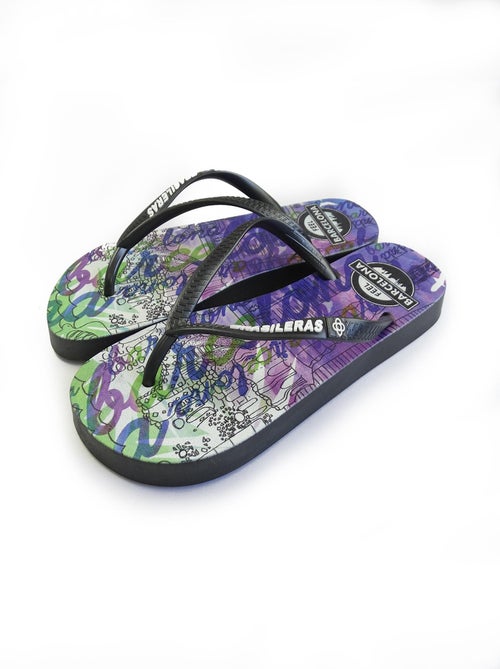 Chanclas de playa de mujer Brasileras con suela de goma - Kiabi