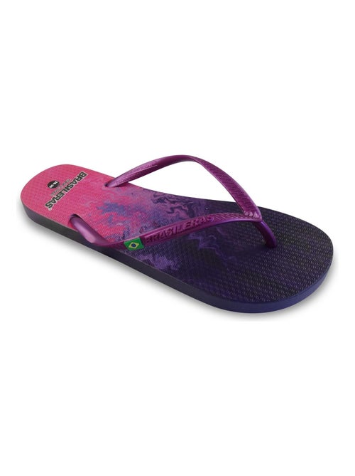 Chanclas de playa de mujer Brasileras con suela de goma - Kiabi