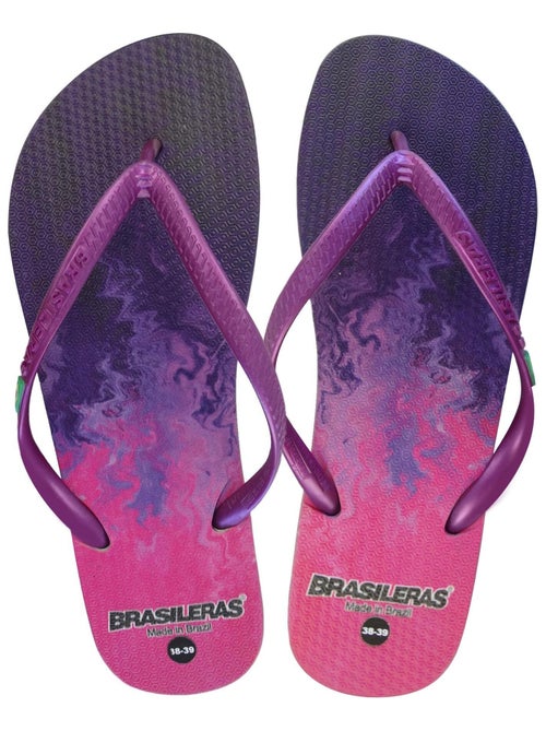 Chanclas de playa de mujer Brasileras con suela de goma - Kiabi