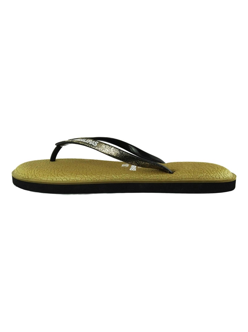 Chanclas de playa de mujer Brasileras con suela de goma Marrón - Kiabi