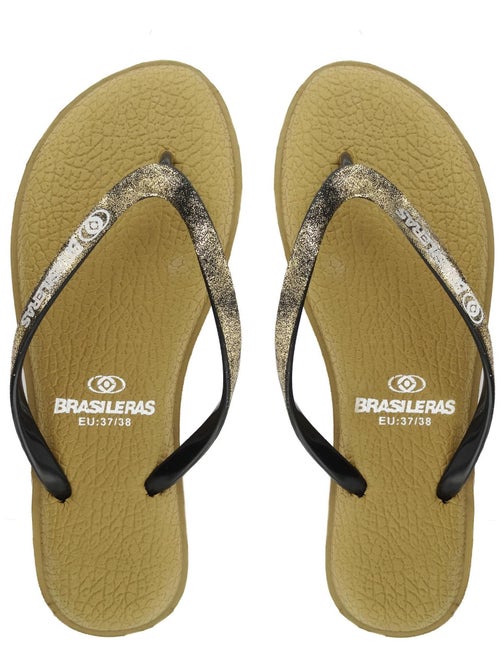 Chanclas de playa de mujer Brasileras con suela de goma - Kiabi