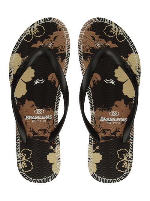 Chanclas de playa de mujer Brasileras con suela de goma - Kiabi