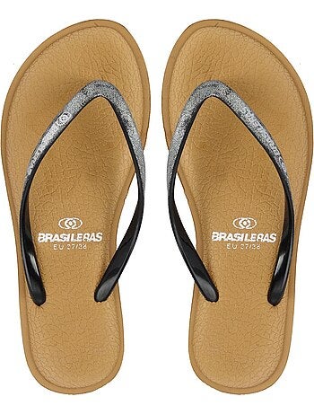 Chanclas de playa de mujer Brasileras con suela de goma