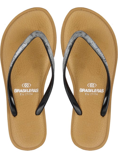 Chanclas de playa de mujer Brasileras con suela de goma - Kiabi