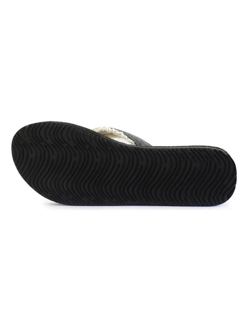 Chanclas de playa de mujer Brasileras con suela de goma Negro - Kiabi