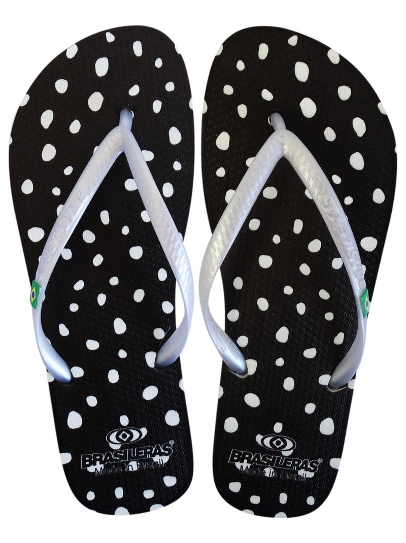 Chanclas de playa de mujer Brasileras con suela de goma Negro - Kiabi
