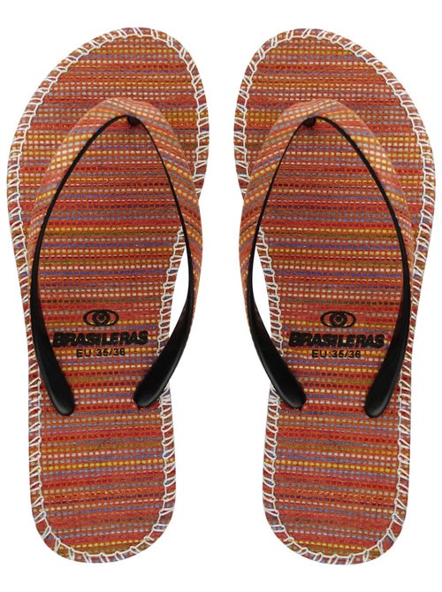 Chanclas de playa de mujer Brasileras con suela de goma - Kiabi