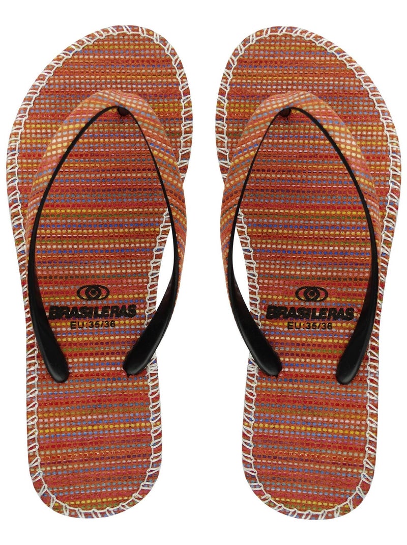 Chanclas de playa de mujer Brasileras con suela de goma Negro - Kiabi