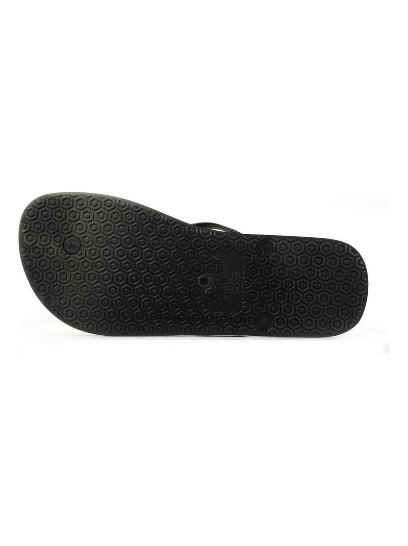 Chanclas de playa de mujer Brasileras con suela de goma Negro - Kiabi