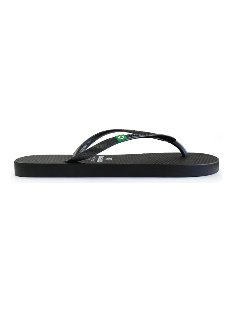 Chanclas de playa de mujer Brasileras con suela de goma Negro - Kiabi